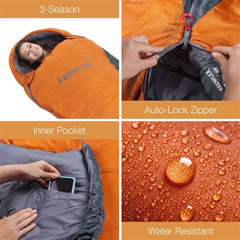 Sleeping Bag Comparison Chart by KathmanduLive.